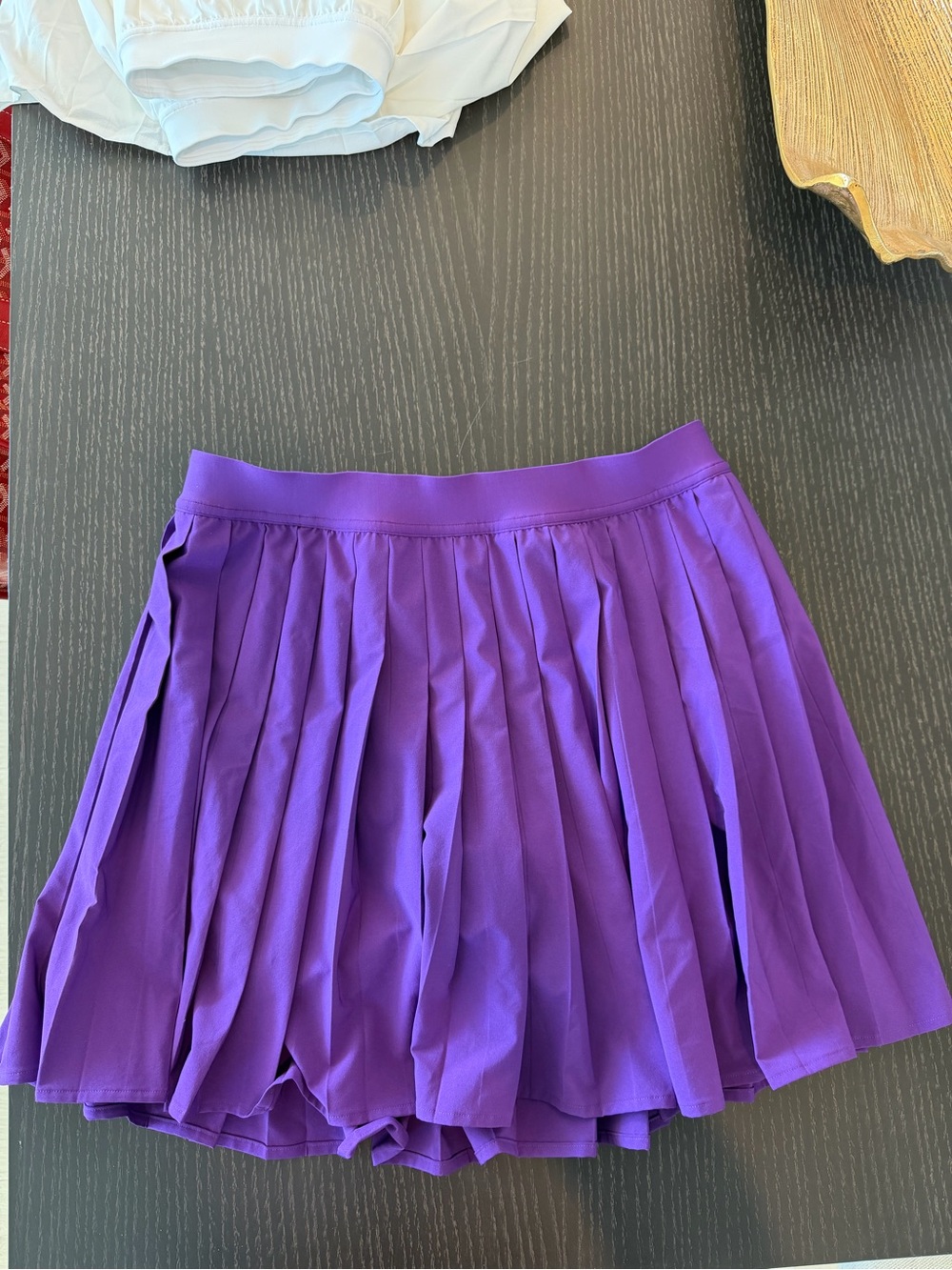 Lululemon purple high rise pleated tennis skirt in long